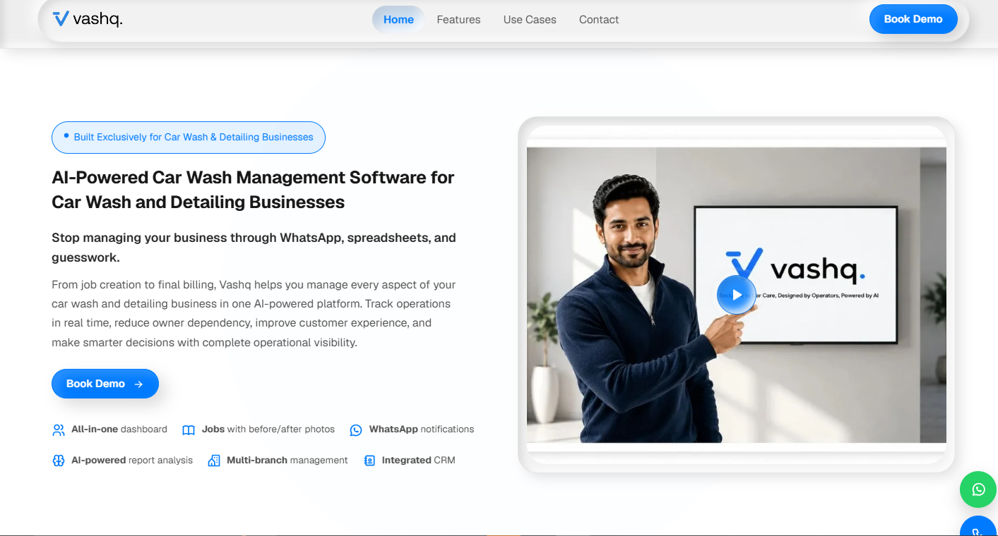 Vashq operations dashboard